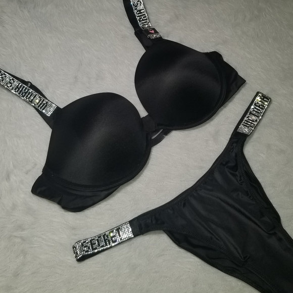 Victoria's Secret Shine Strap Push-up Bra & Thong - Picture 11 of 16